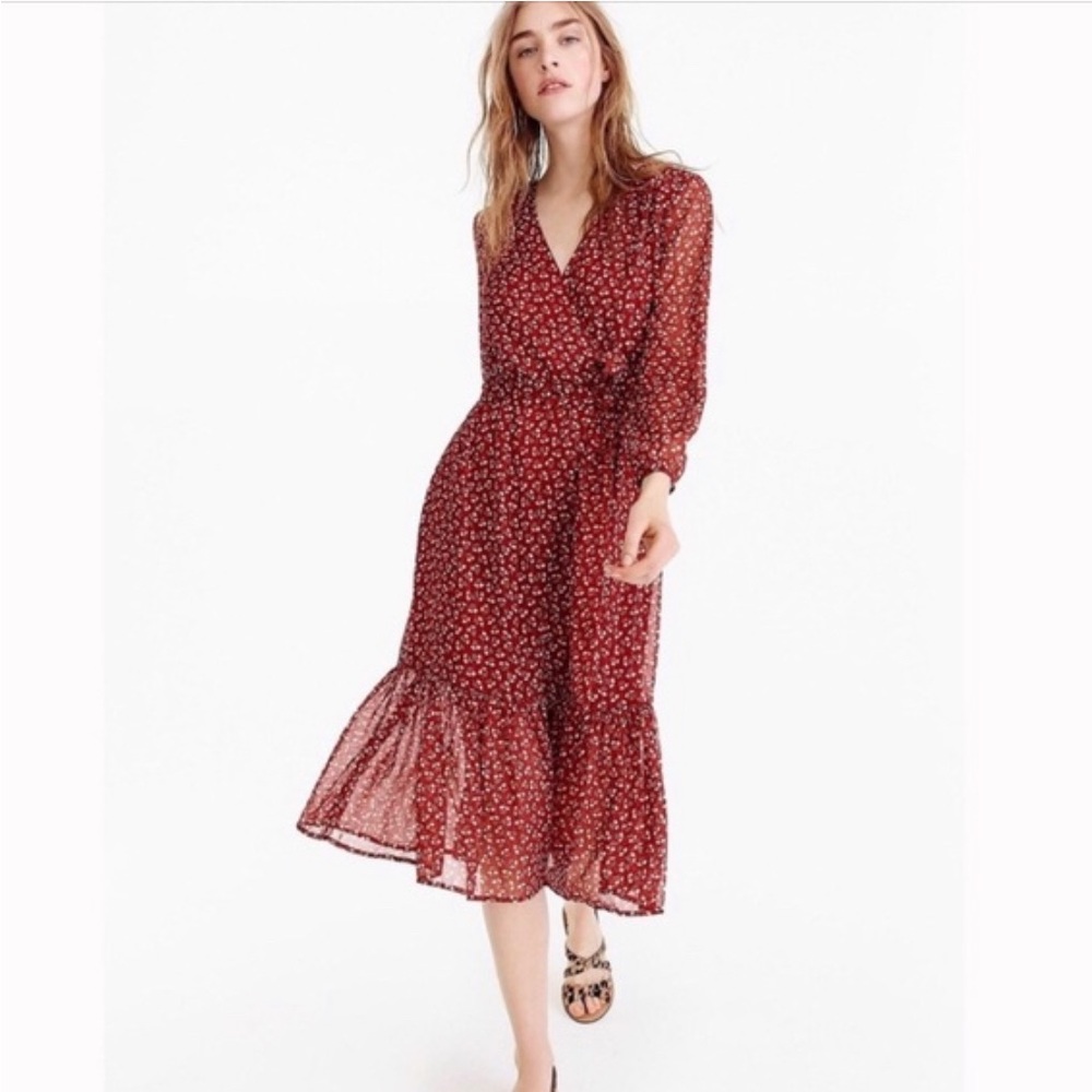JCrew Floral Midi Dress